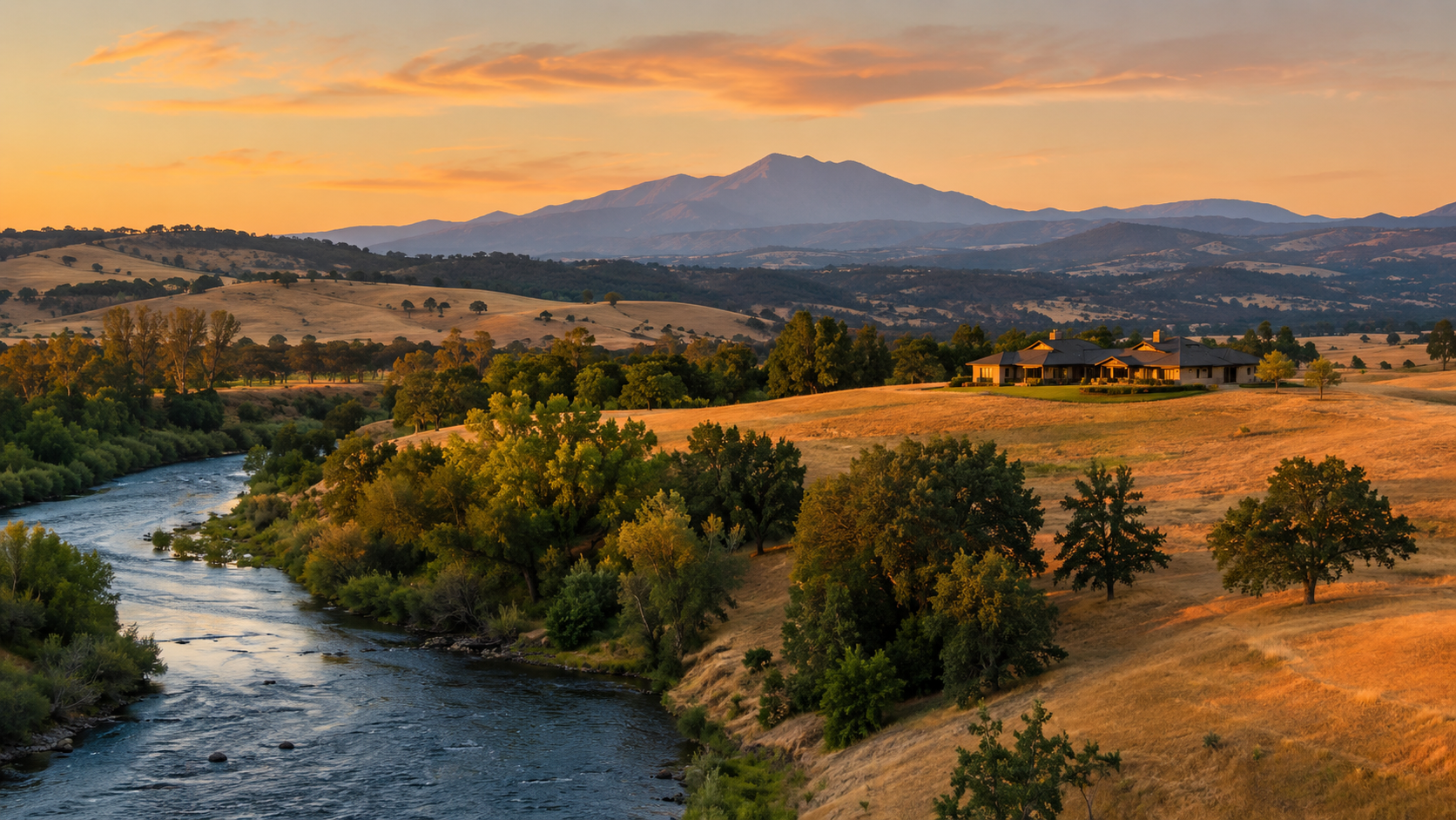 Río en el Norte de California